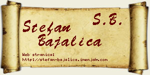 Stefan Bajalica vizit kartica